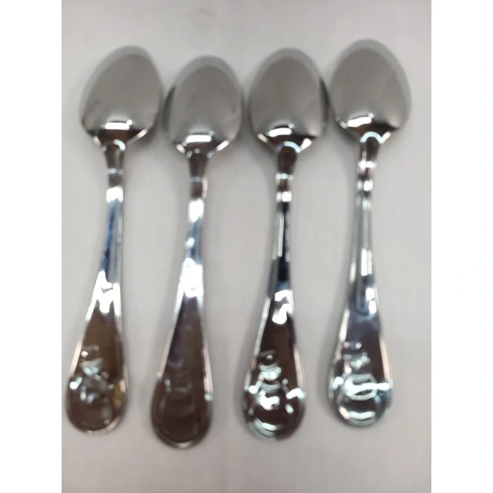4 Cambridge Snowman Frost Large Place Oval Soup Spoon 8